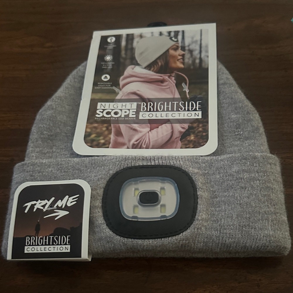 Gray LED Beanie